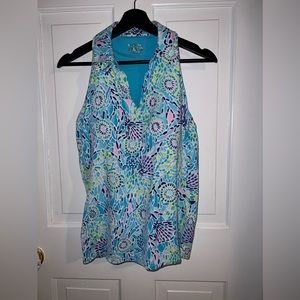 Lilly Pulitzer UPF 50+ Luxletic Lakeland Bra Sleeveless Polo size Medium